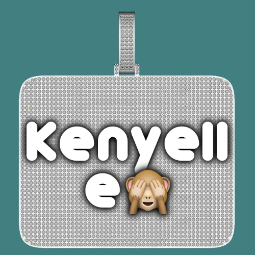 CUSTOM LETTER NECKLACE 3D BIG SQUARE