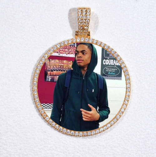 MEDIUM 3D CIRCLE CUSTOM PICTURE PENDANT
