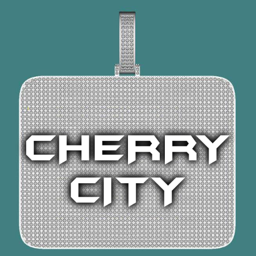 CUSTOM LETTER NECKLACE 3D BIG SQUARE