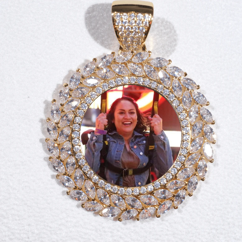 Large 3D Wheat Ear Custom Picture Pendant