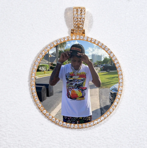 MEDIUM 3D CIRCLE CUSTOM PICTURE PENDANT