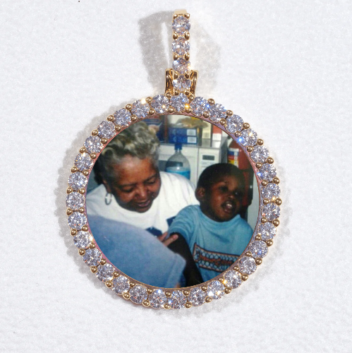 3D CIRCLE CUSTOM PICTURE PENDANT SMALL SIZE
