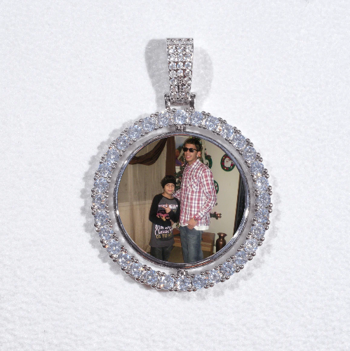 3D Spinning 2-Faced Custom Picture Pendant