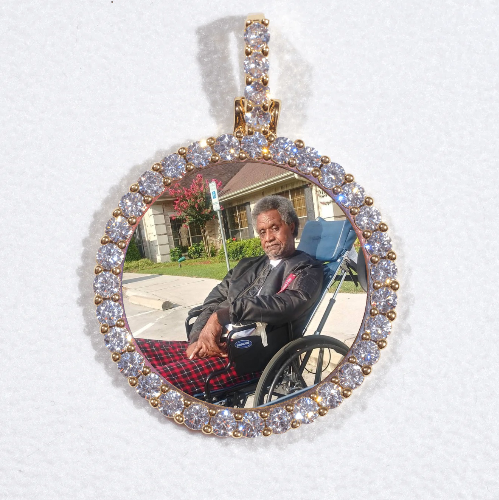 3D CIRCLE CUSTOM PICTURE PENDANT SMALL SIZE