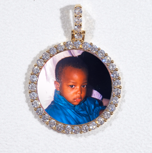 3D CIRCLE CUSTOM PICTURE PENDANT SMALL SIZE