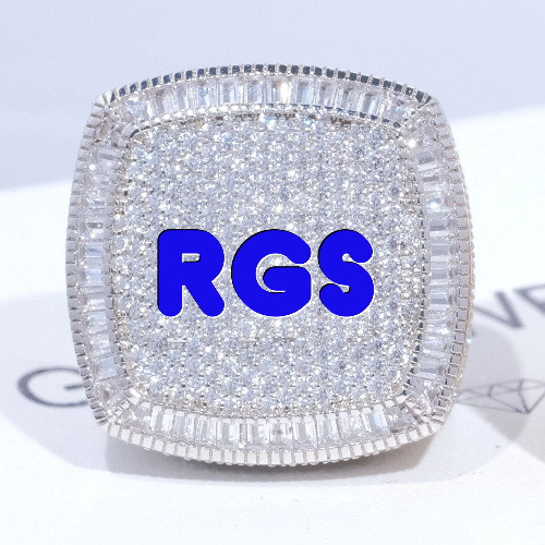 CUSTOM LETTER 3D ICED RING