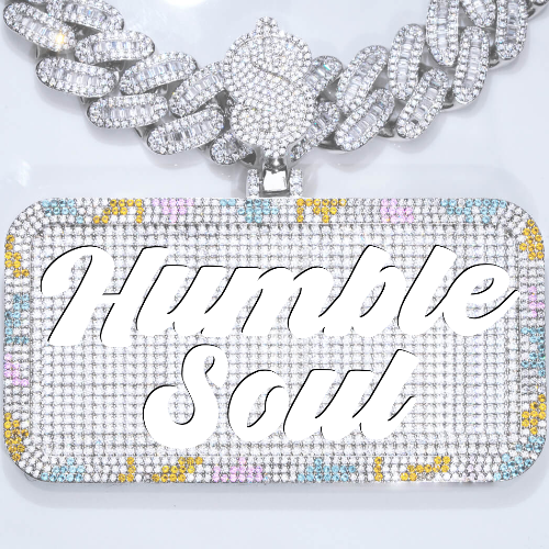 CUSTOM LETTER NECKLACE 3D COLORFUL SQUARE