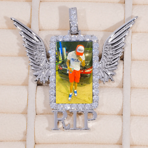 RIP WING 3D CUSTOM PICTURE PENDANT