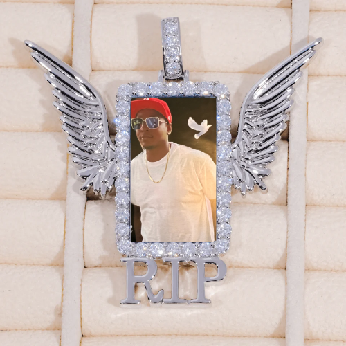 RIP WING 3D CUSTOM PICTURE PENDANT