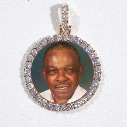 3D CIRCLE CUSTOM PICTURE PENDANT SMALL SIZE