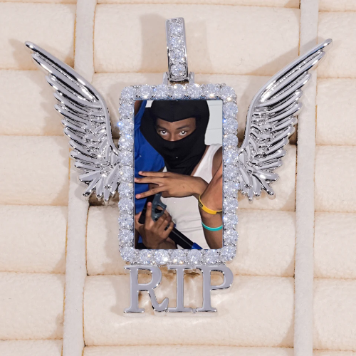 RIP WING 3D CUSTOM PICTURE PENDANT
