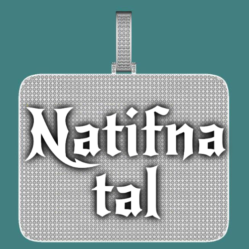 CUSTOM LETTER NECKLACE 3D BIG SQUARE