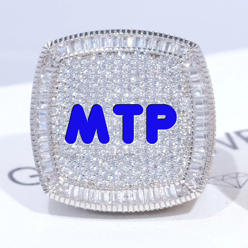 CUSTOM LETTER 3D ICED RING