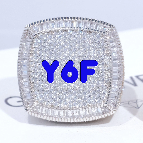 CUSTOM LETTER 3D ICED RING