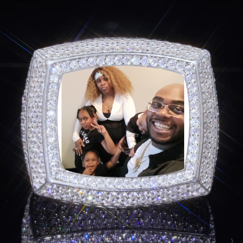 3D CUSTOM PICTURE ICED RING