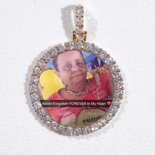 3D CIRCLE CUSTOM PICTURE PENDANT SMALL SIZE