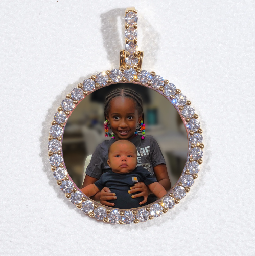 3D CIRCLE CUSTOM PICTURE PENDANT SMALL SIZE