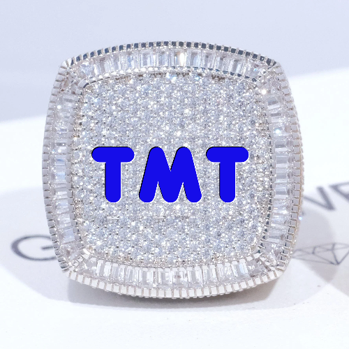CUSTOM LETTER 3D ICED RING