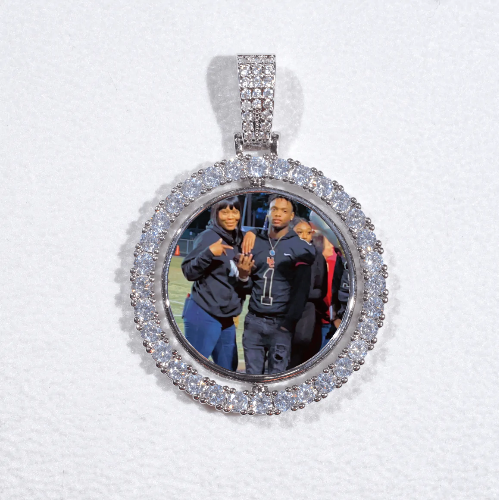 3D Spinning 2-Faced Custom Picture Pendant