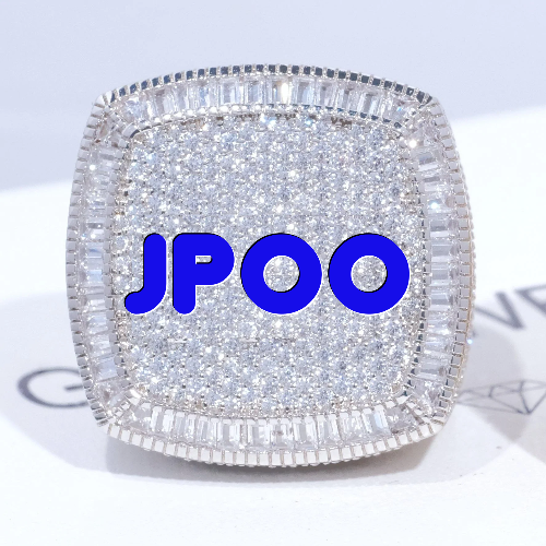 CUSTOM LETTER 3D ICED RING