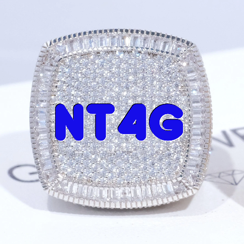 CUSTOM LETTER 3D ICED RING