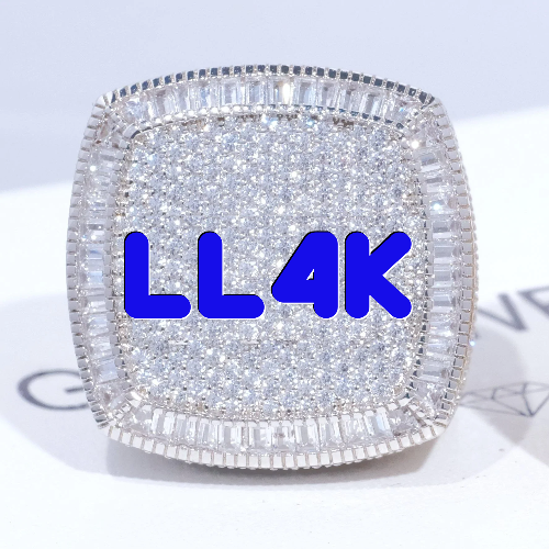 CUSTOM LETTER 3D ICED RING