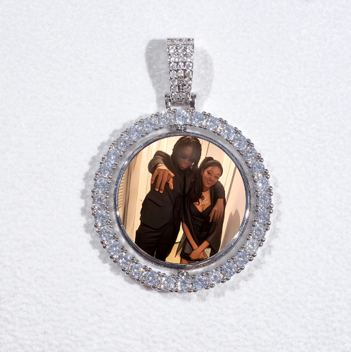 3D Spinning 2-Faced Custom Picture Pendant