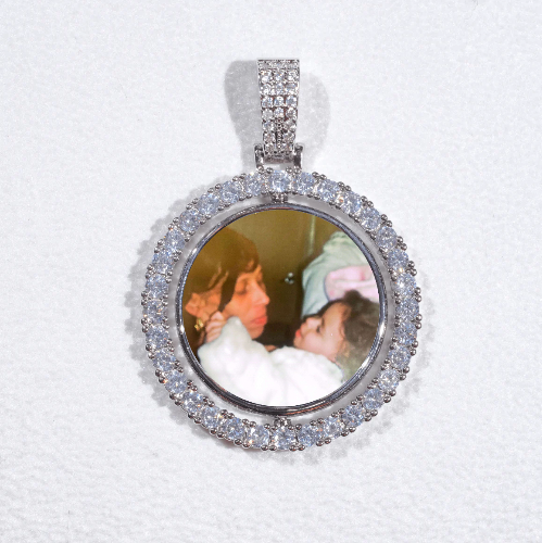 3D Spinning 2-Faced Custom Picture Pendant