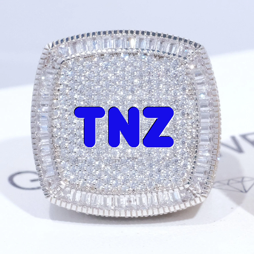 CUSTOM LETTER 3D ICED RING