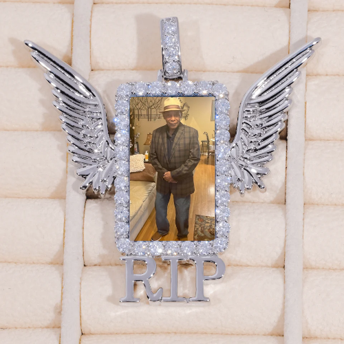 RIP WING 3D CUSTOM PICTURE PENDANT