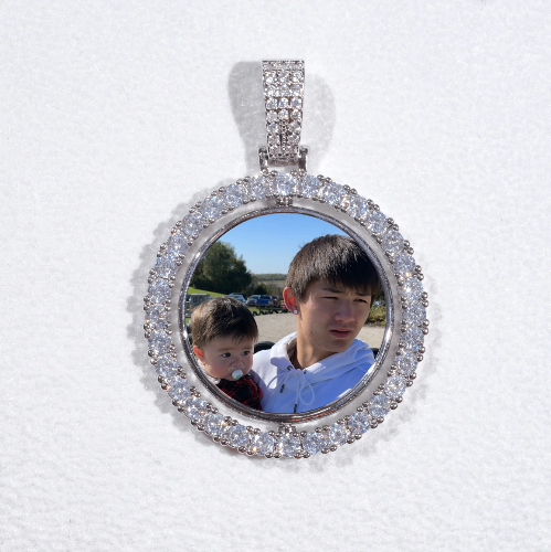 3D Spinning 2-Faced Custom Picture Pendant