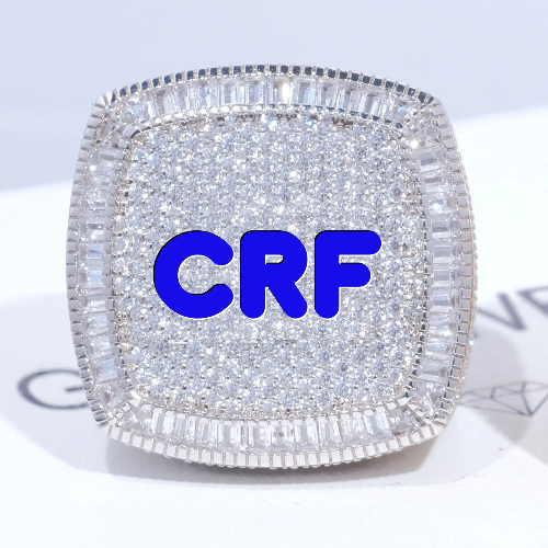 CUSTOM LETTER 3D ICED RING