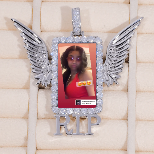 RIP WING 3D CUSTOM PICTURE PENDANT