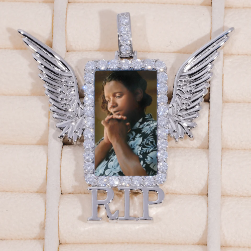 RIP WING 3D CUSTOM PICTURE PENDANT