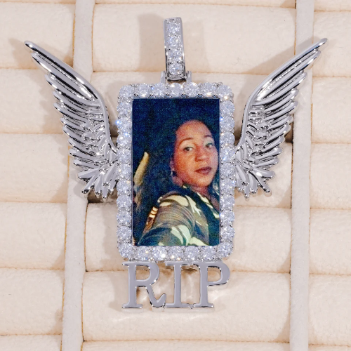 RIP WING 3D CUSTOM PICTURE PENDANT