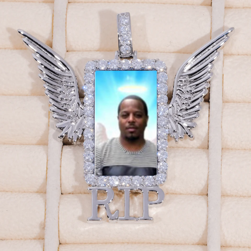RIP WING 3D CUSTOM PICTURE PENDANT