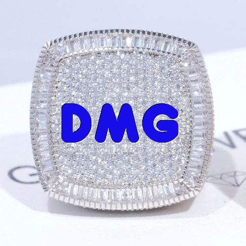 CUSTOM LETTER 3D ICED RING