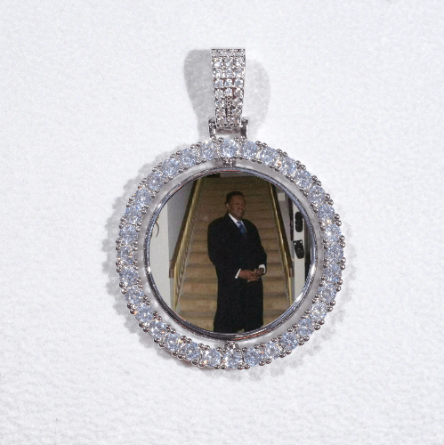 3D Spinning 2-Faced Custom Picture Pendant