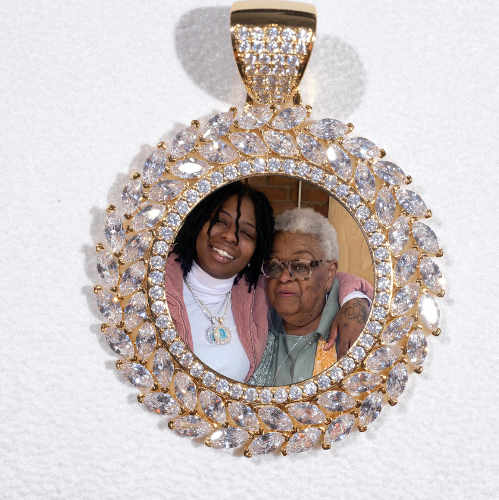 Large 3D Wheat Ear Custom Picture Pendant