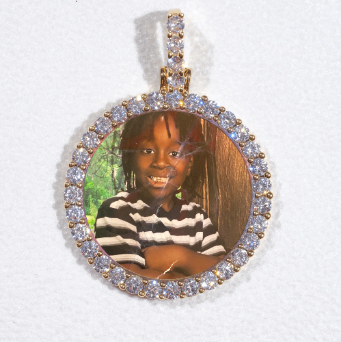 3D CIRCLE CUSTOM PICTURE PENDANT SMALL SIZE