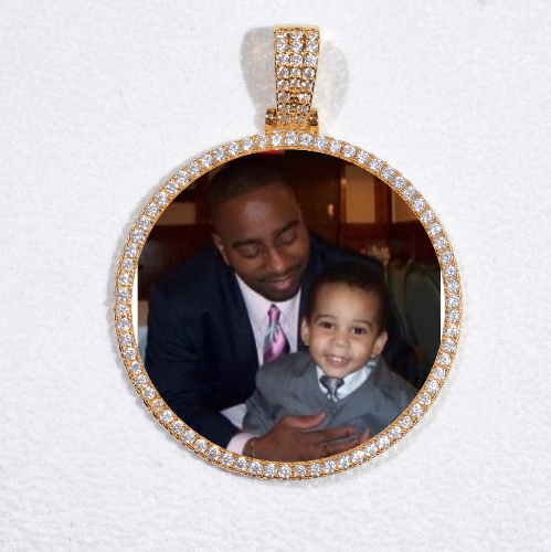 MEDIUM 3D CIRCLE CUSTOM PICTURE PENDANT