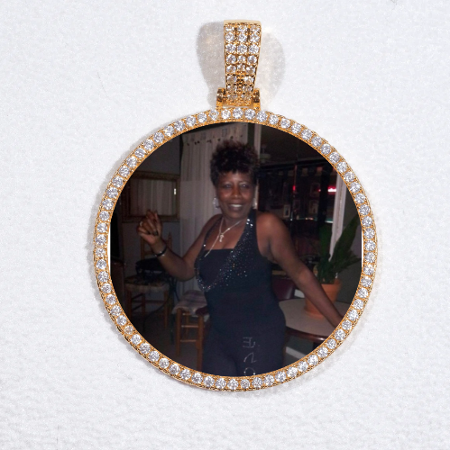 MEDIUM 3D CIRCLE CUSTOM PICTURE PENDANT