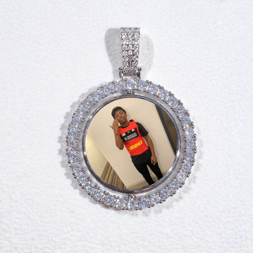 3D Spinning 2-Faced Custom Picture Pendant