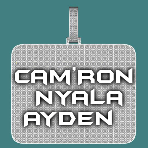 CUSTOM LETTER NECKLACE 3D BIG SQUARE