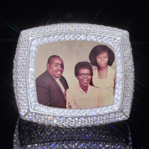 3D CUSTOM PICTURE ICED RING