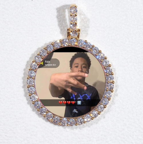 3D CIRCLE CUSTOM PICTURE PENDANT SMALL SIZE