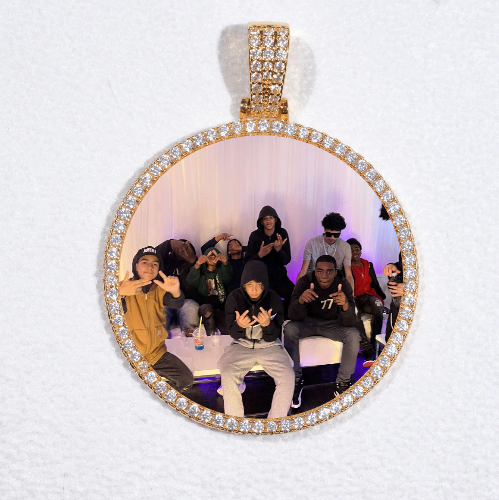 MEDIUM 3D CIRCLE CUSTOM PICTURE PENDANT