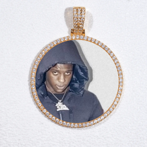 MEDIUM 3D CIRCLE CUSTOM PICTURE PENDANT
