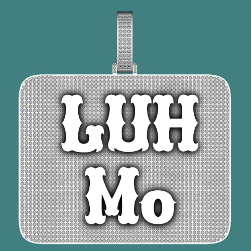 CUSTOM LETTER NECKLACE 3D BIG SQUARE