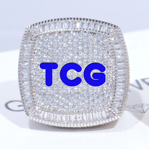 CUSTOM LETTER 3D ICED RING